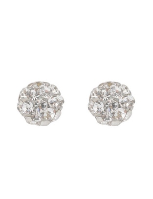 Broqueles redondos Mon Caramel de oro 14 K con acabado brillante zirconia