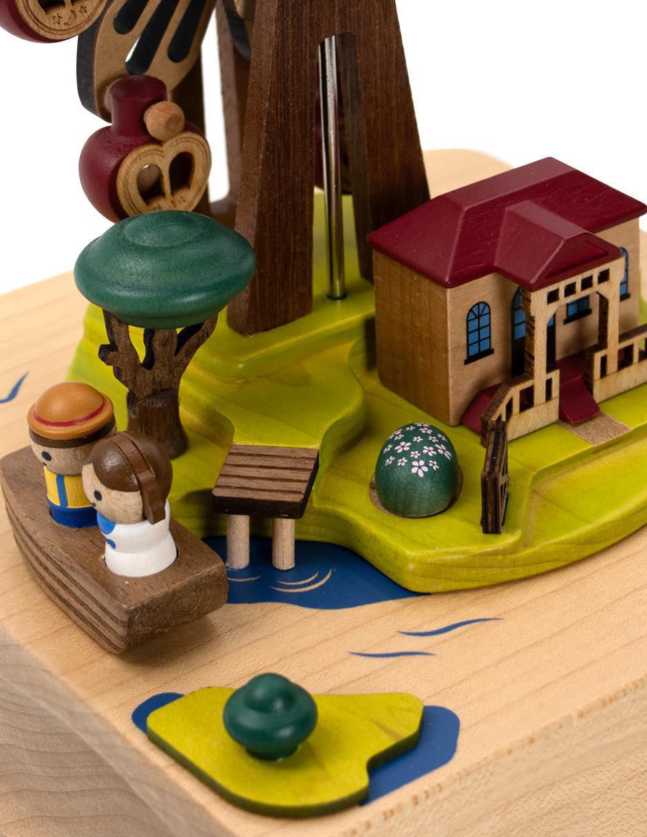 Caja musical Wooderful Life Rueda con Lancha