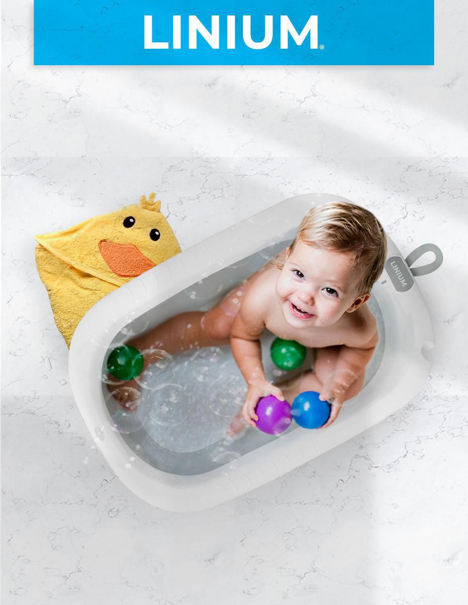 Bañera de bebé para lavabo de plástico 3