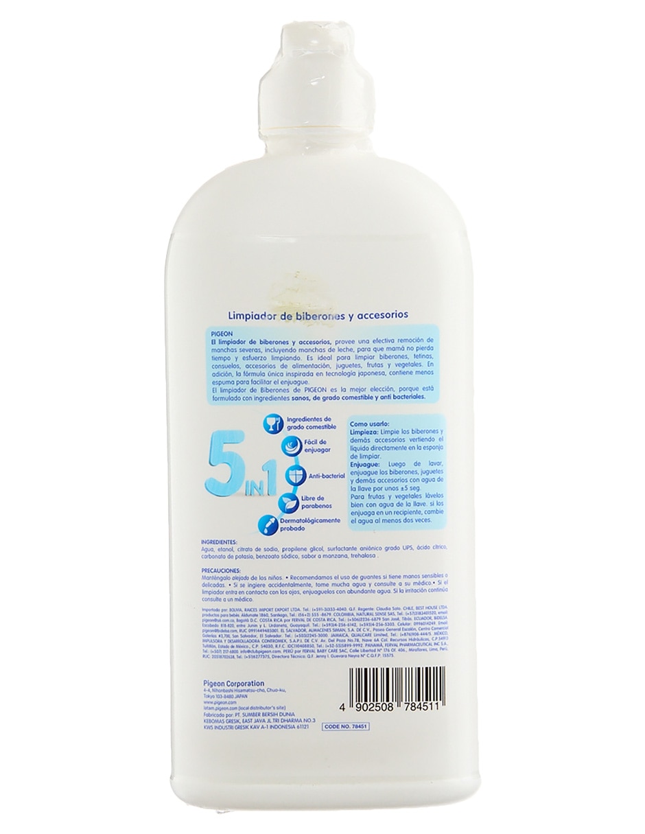 Detergente para biberones