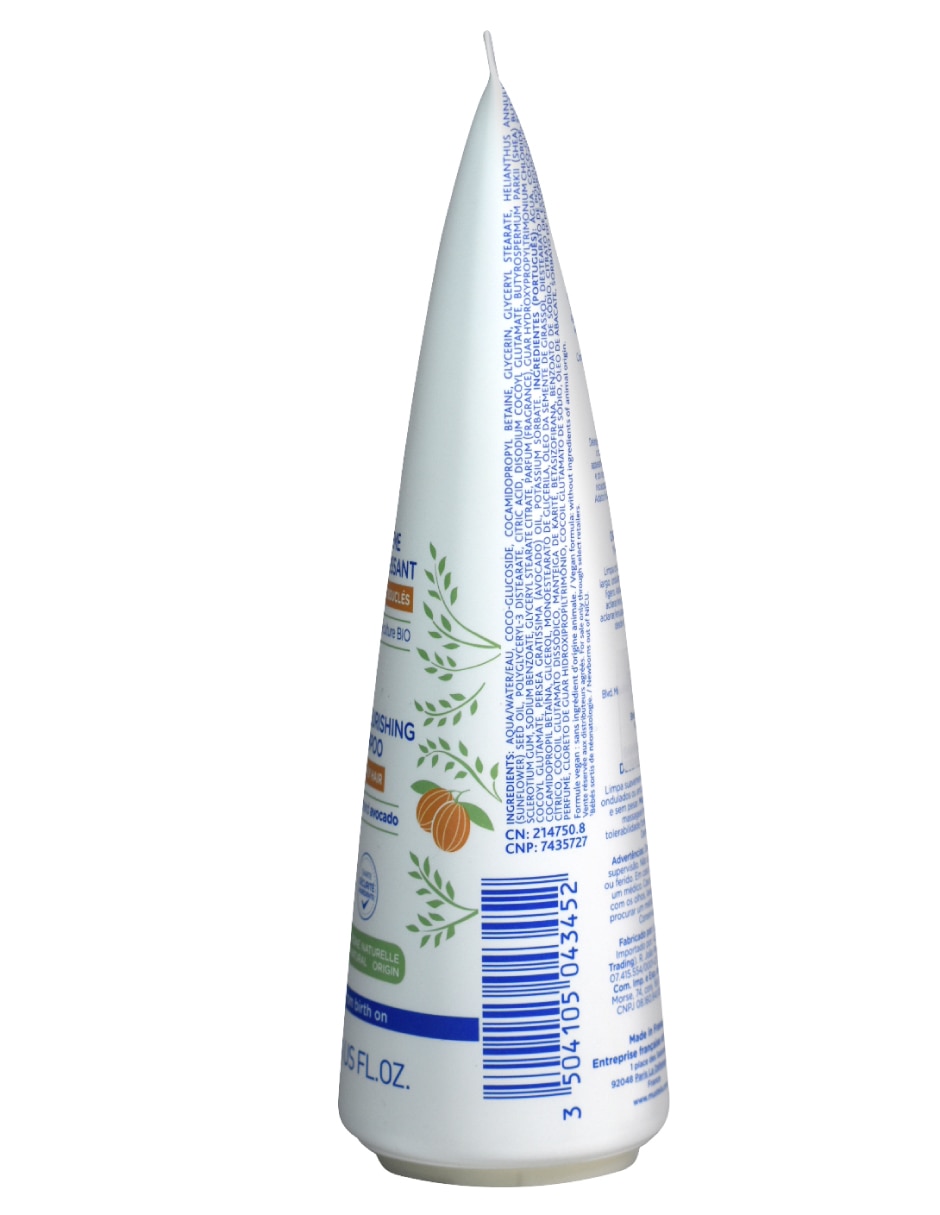 Shampoo anti frizz para cabello Mustela 200 ml
