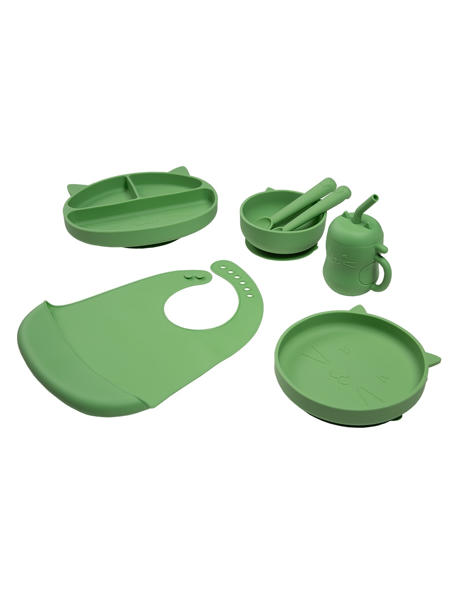 Set alimentación de silicona 7 piezas Set alimentación de silicona 7 piezas