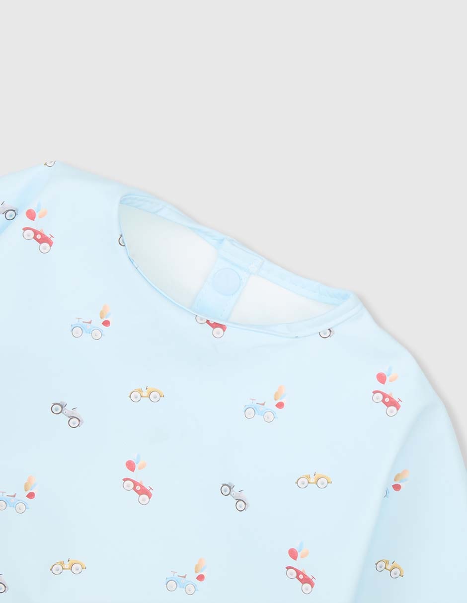 Babero Mon Caramel estampado