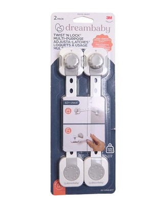 Cerradura de seguridad para puerta y gabinete Dreambaby