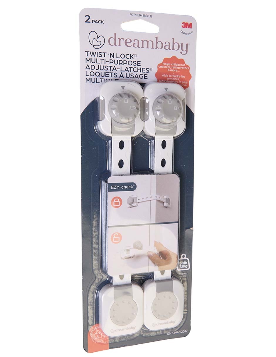 Cerradura de seguridad para puerta y gabinete Dreambaby