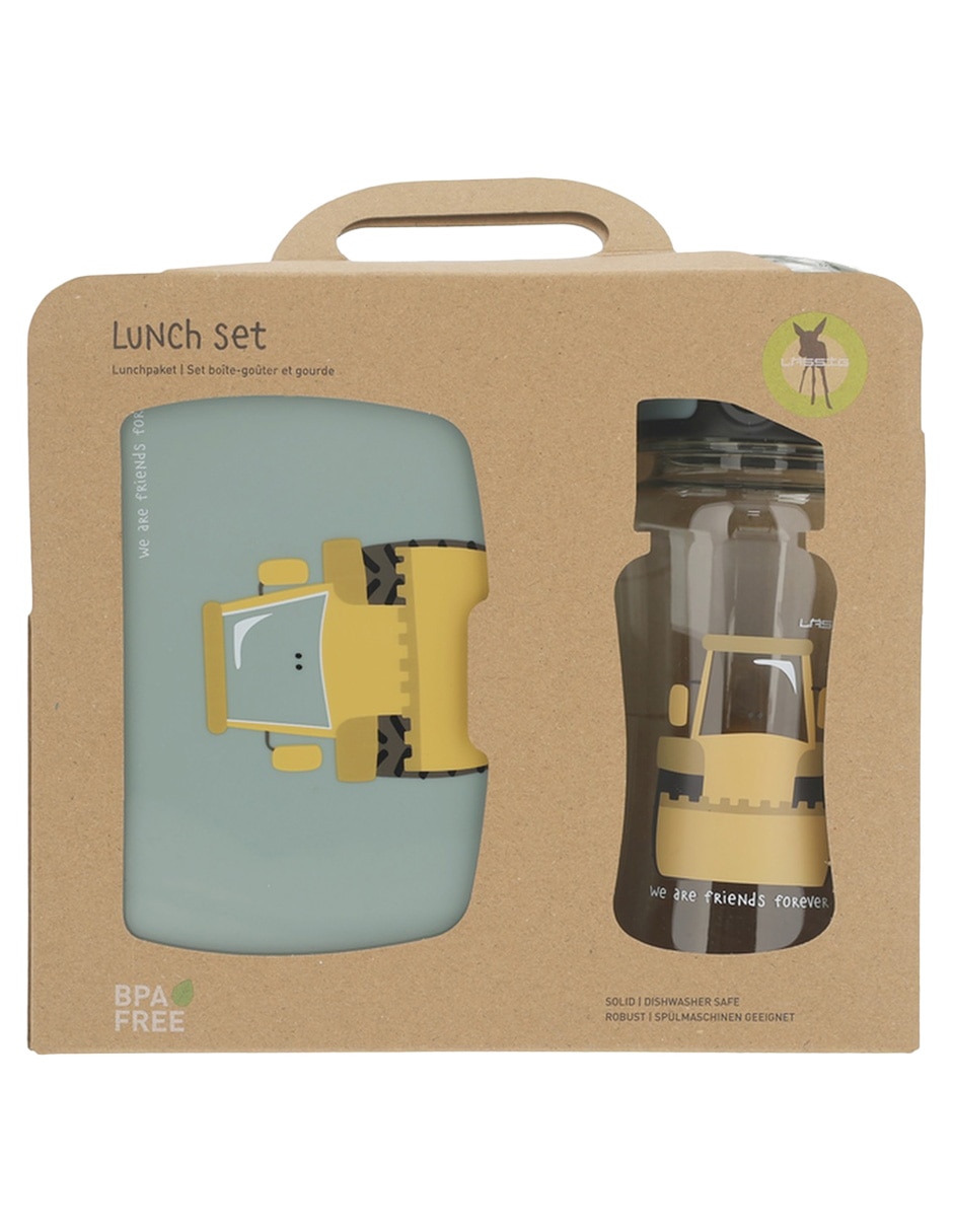 Set alimentación de plástico 2 piezas