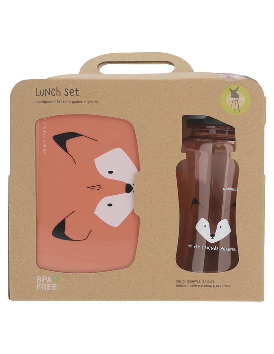 Set alimentación de plástico 2 piezas