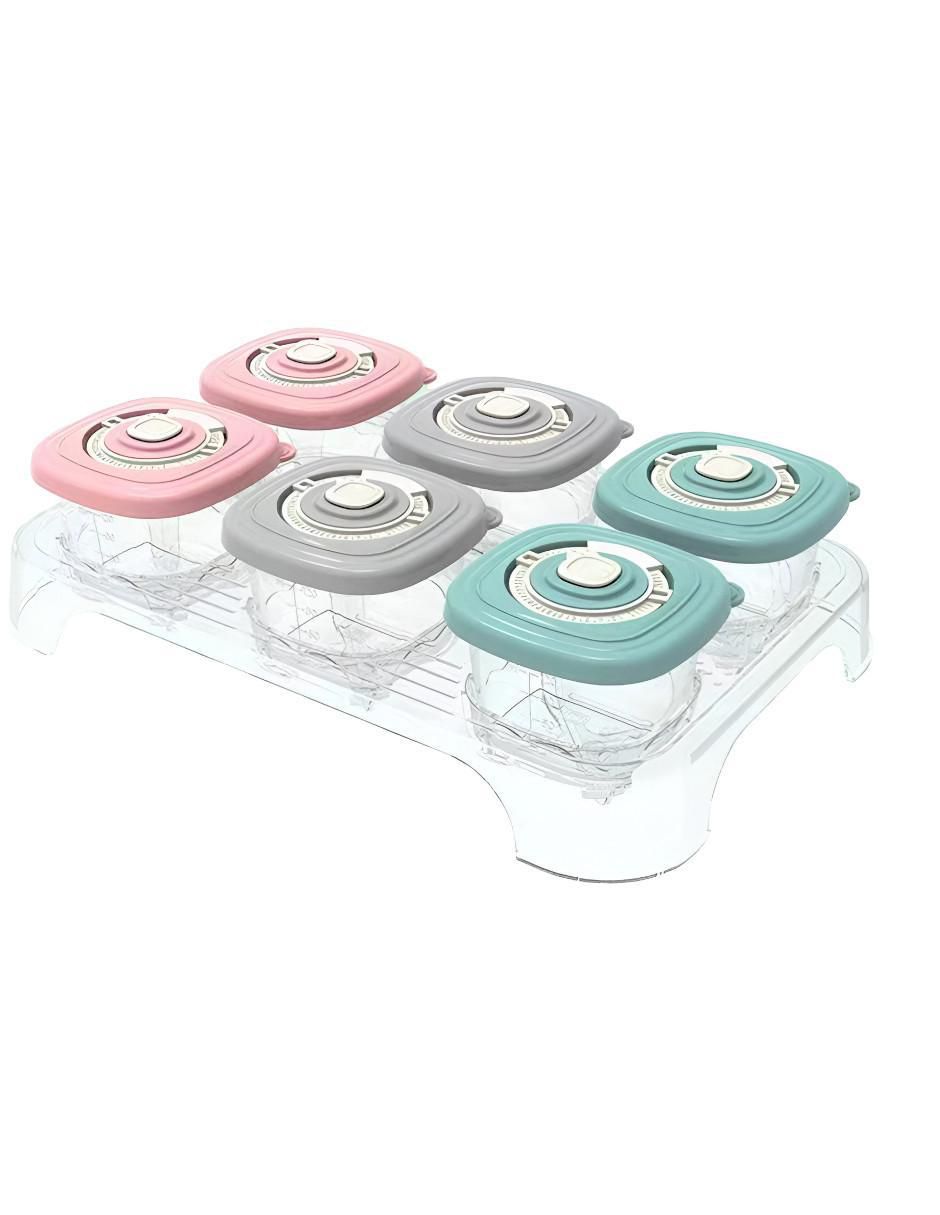 Set contenedor de leche materna de plástico 1