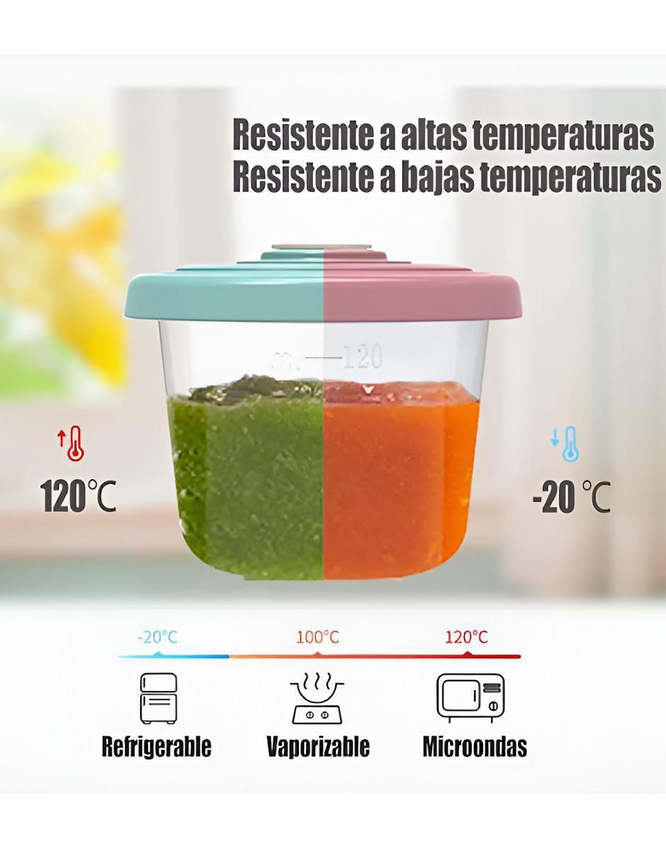 Set contenedor de leche materna de plástico 3