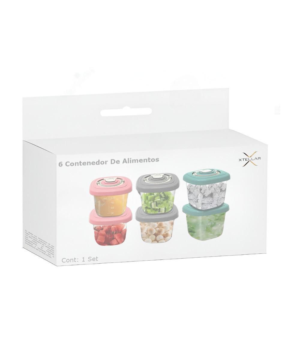 Set contenedor de leche materna de plástico