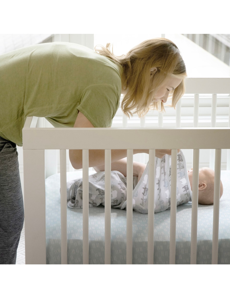 Cobija clásica de tejido suave Swaddle Me Monogram elefante para bebé