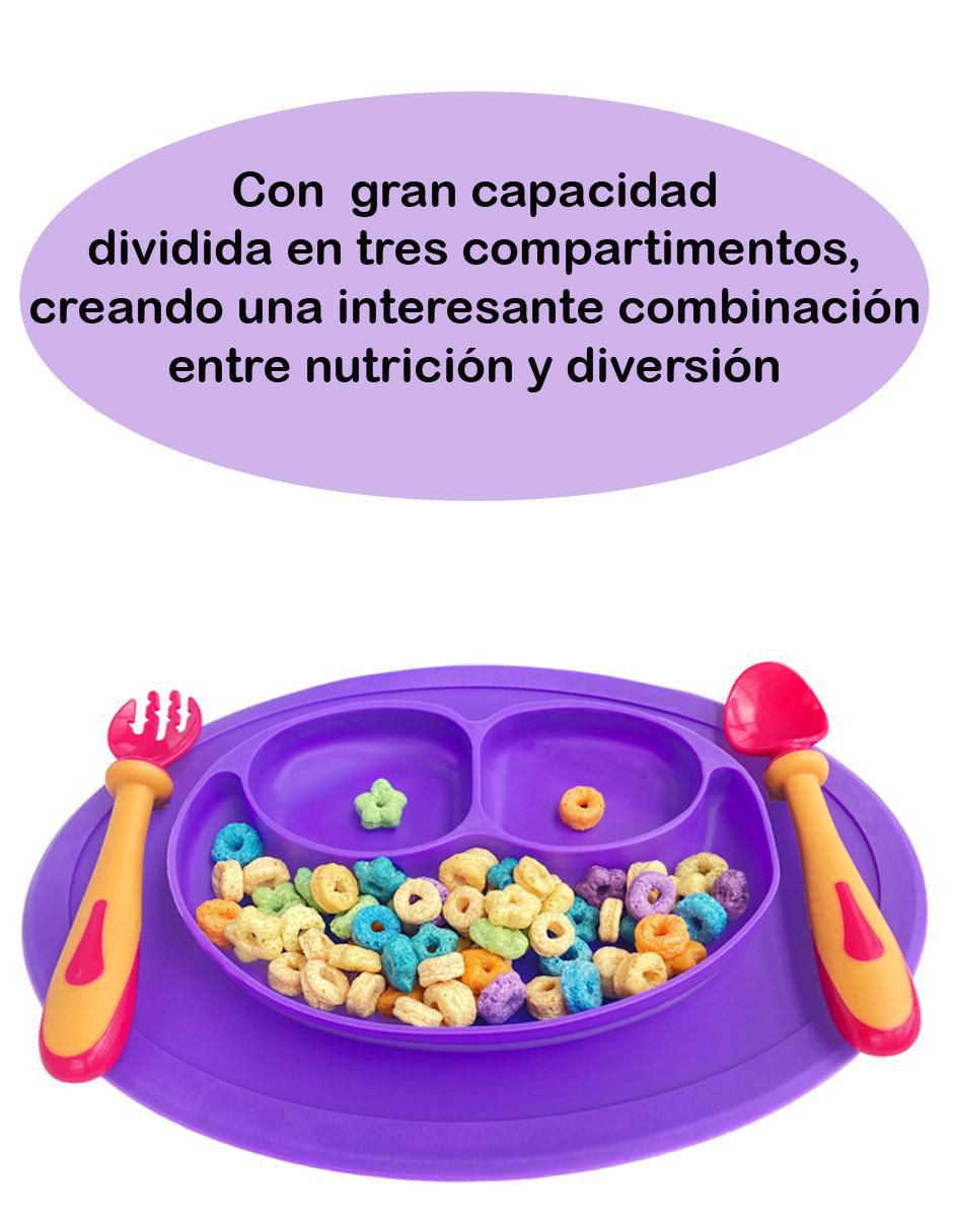 Plato de silicón 2 piezas