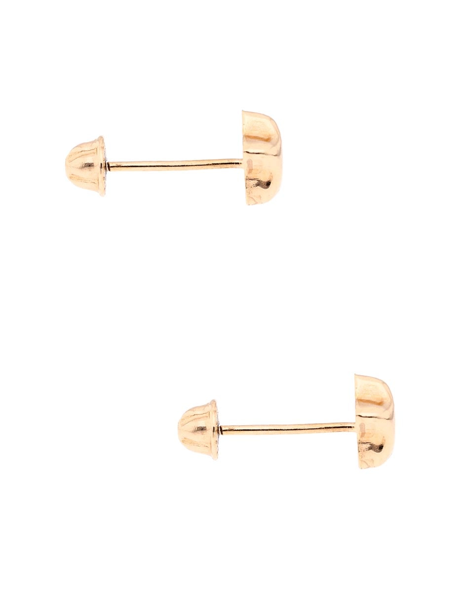 Broqueles de estrellas de oro amarillo 18 k con acabado pulido