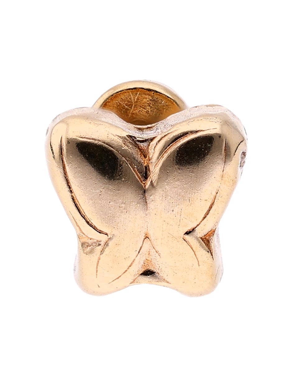 Broqueles de mariposa Mon Caramel de oro 14 K con acabado brillante