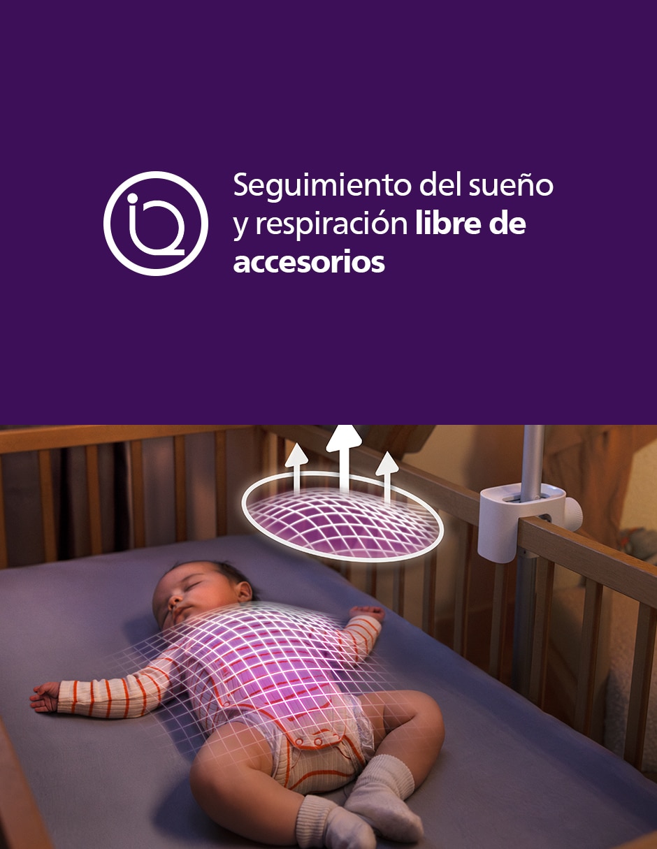 Monitor con cámara para bebé avent scd973/37
