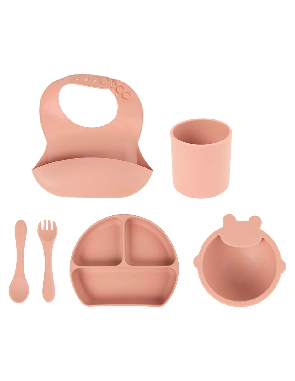 Set alimentación Mon Caramel de silicón 6 piezas