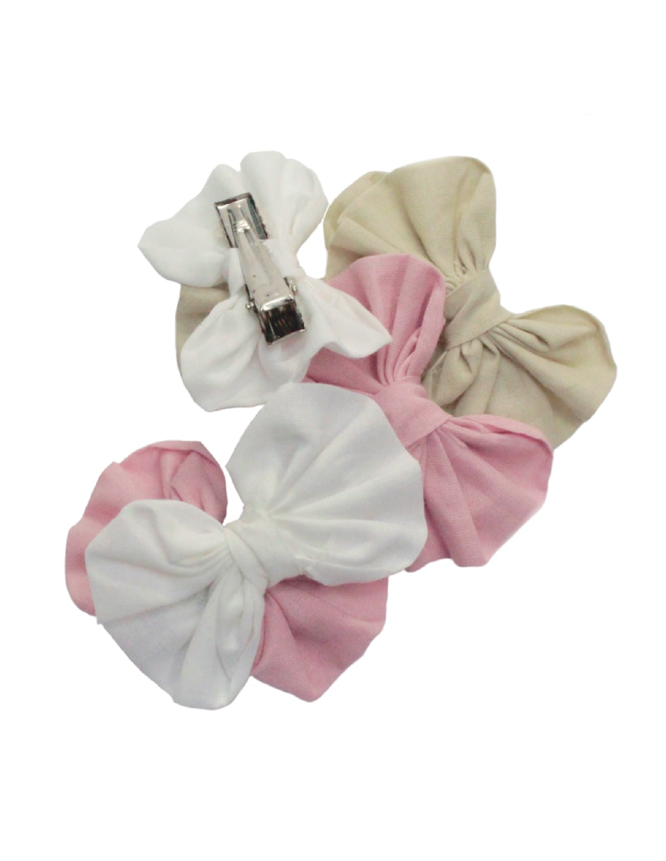 Set de 6 piezas moños para cabello Mon Caramel