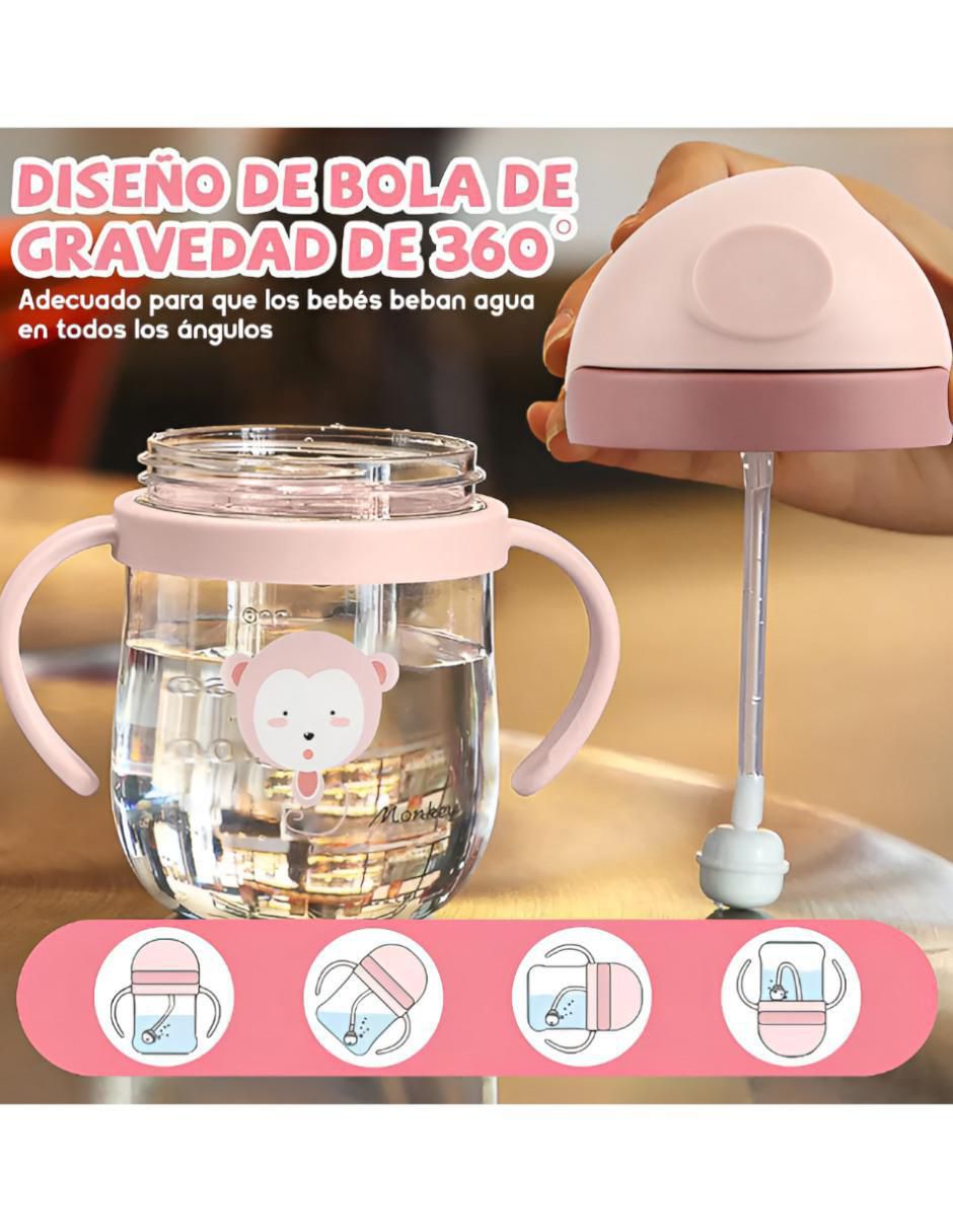 Vaso entrenador de silicón con 2 piezas
