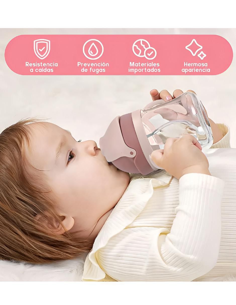Vaso entrenador de silicón con 2 piezas