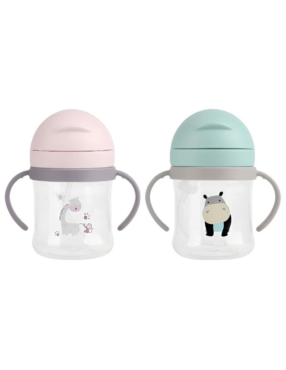 Vaso entrenador de silicón con 2 piezas