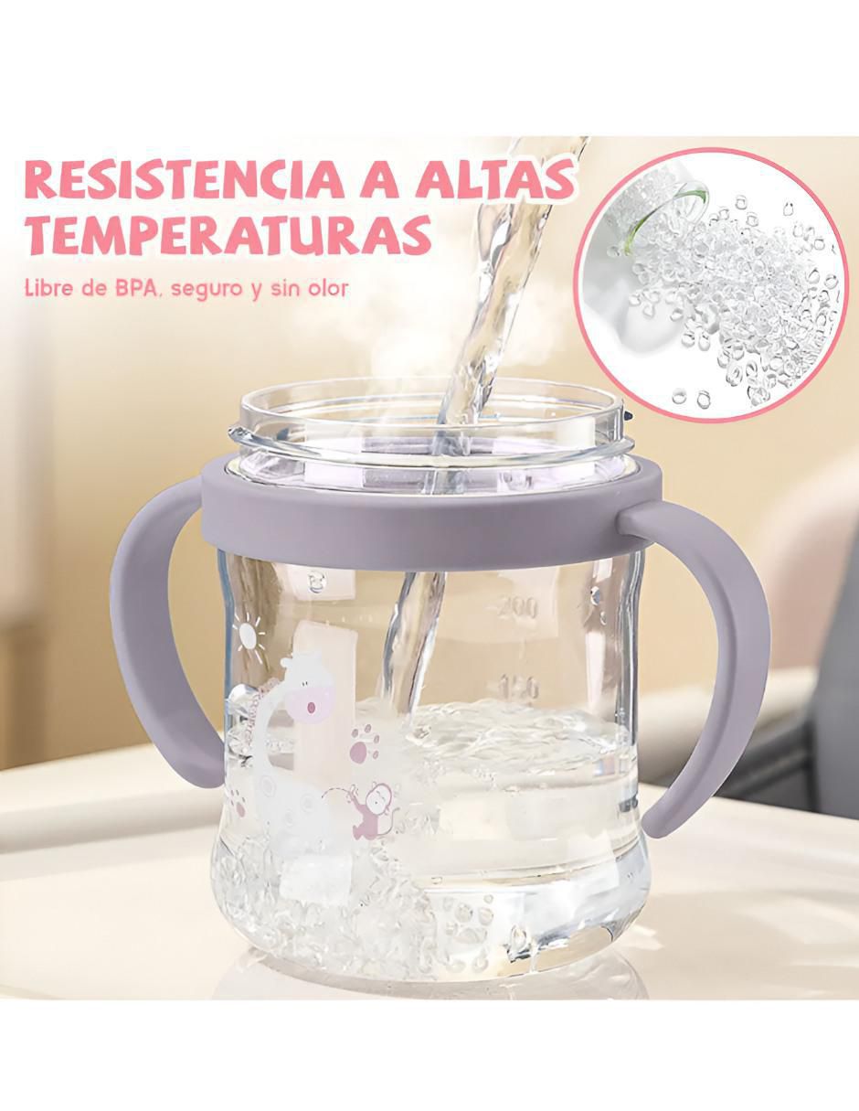 Vaso entrenador de silicón con 2 piezas