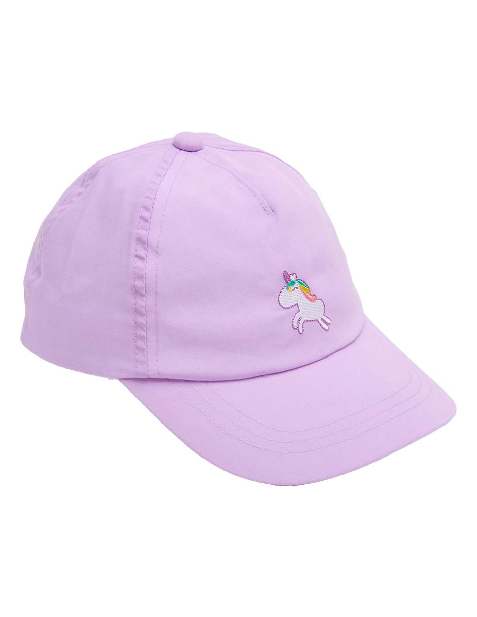 Gorra visera semicurva elástico para bebé niña