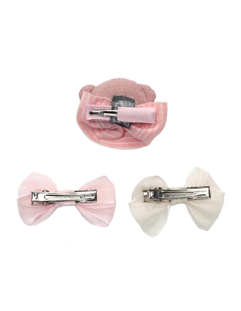 Set de 3 moños para cabello 4