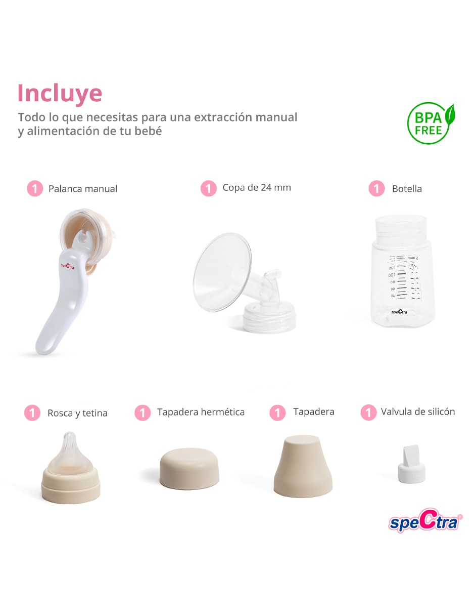 Extractor manual de leche 7