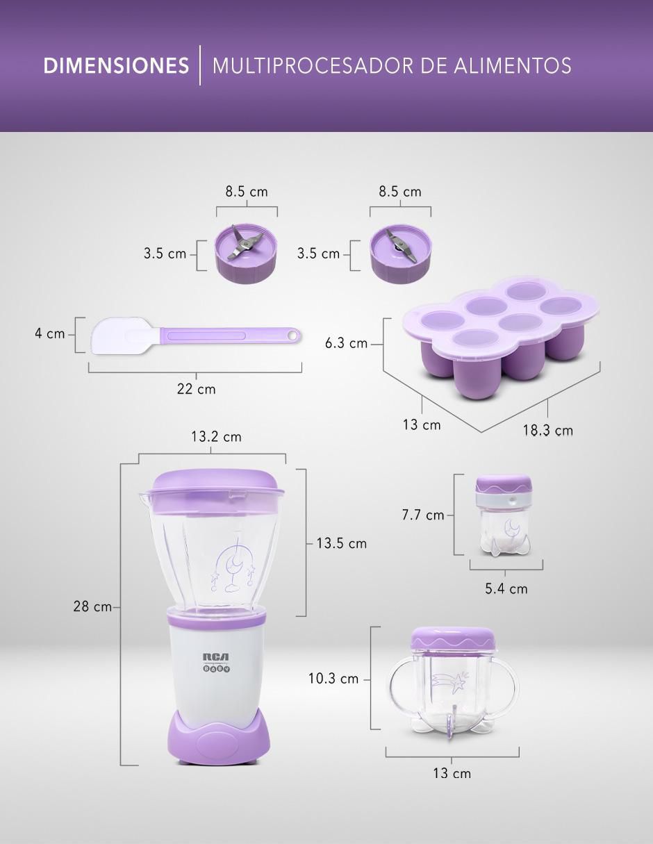 Procesador de alimentos RCA Cocina cuchillas de acero inoxidable