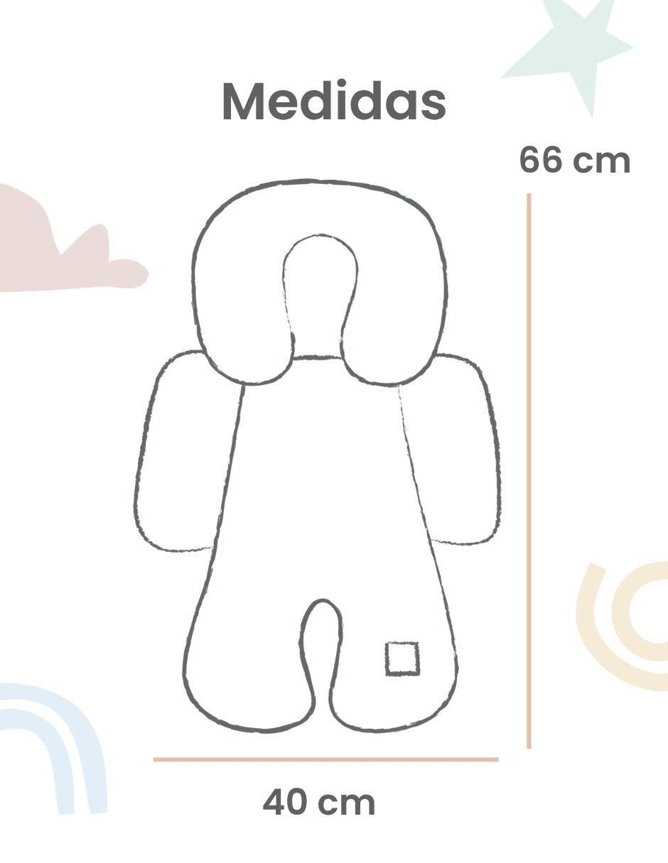 Cojín posicionador gingham beige 7