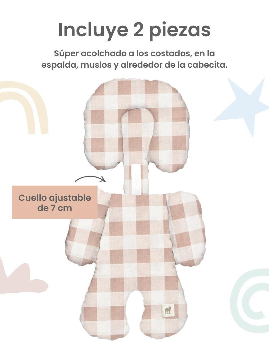 Cojín posicionador gingham beige 3