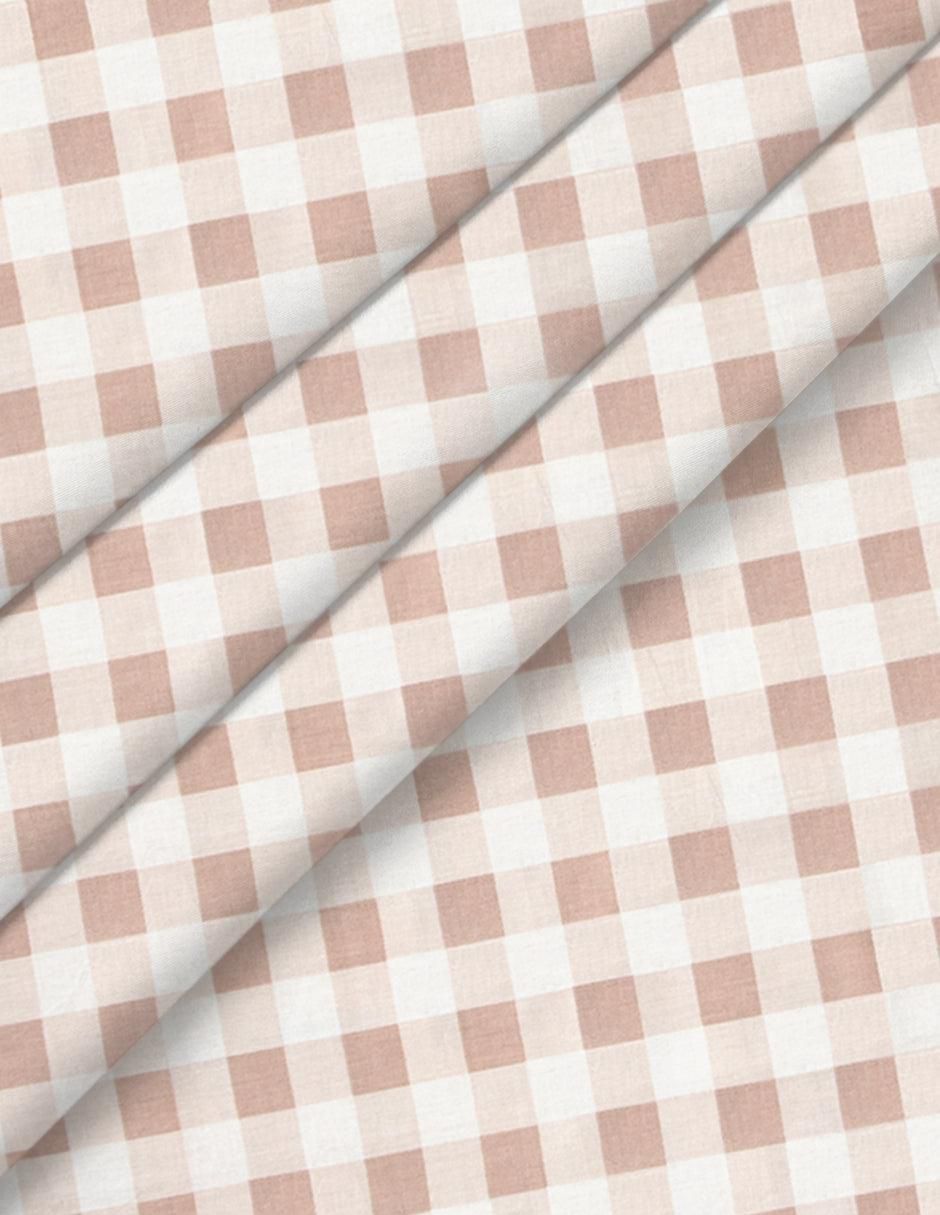 Cojín posicionador gingham beige 6