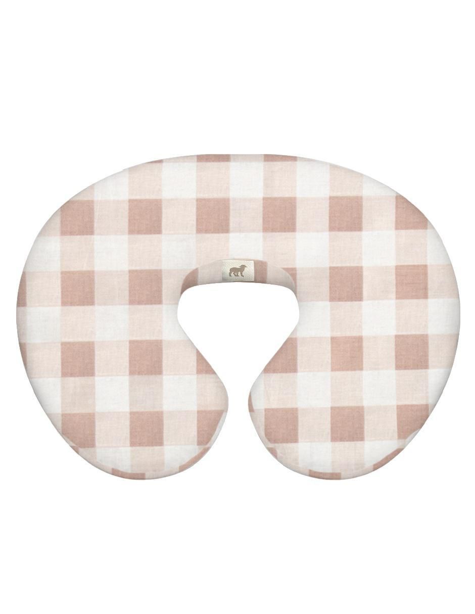 Cojín de lactancia gingham beige Cojín de lactancia gingham beige