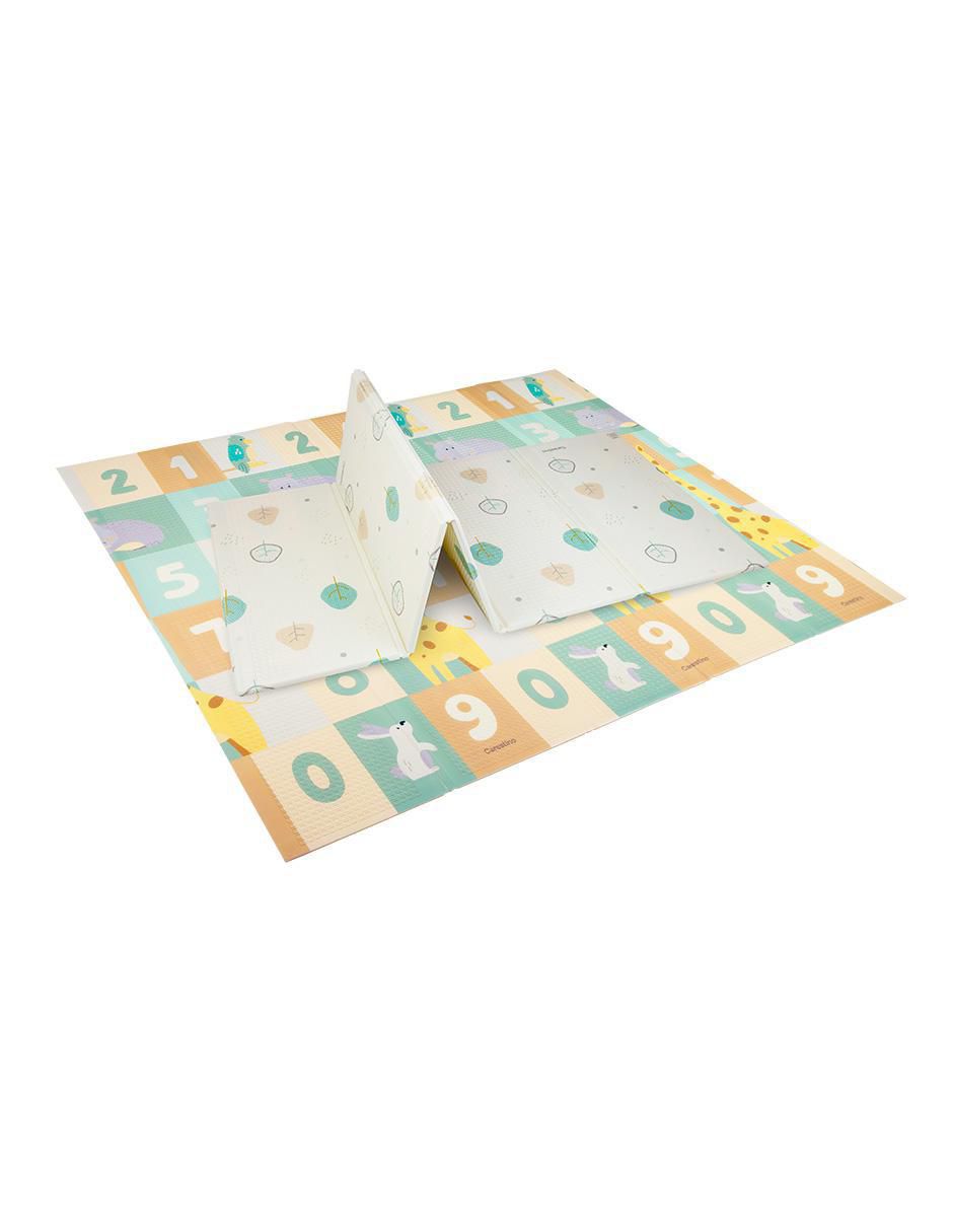 Tapete antigolpes reversible plegable de espuma