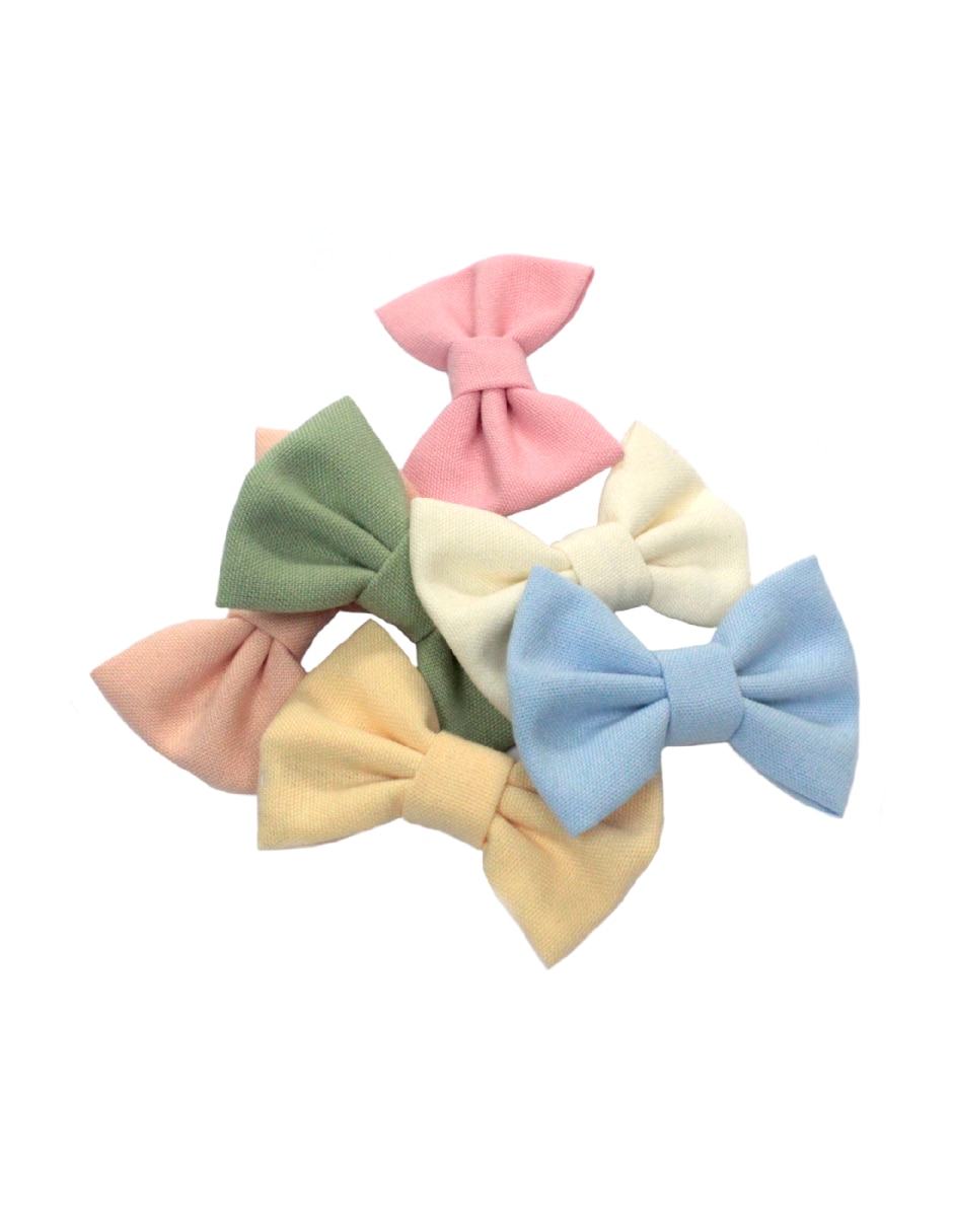 Set de 6 moños para cabello