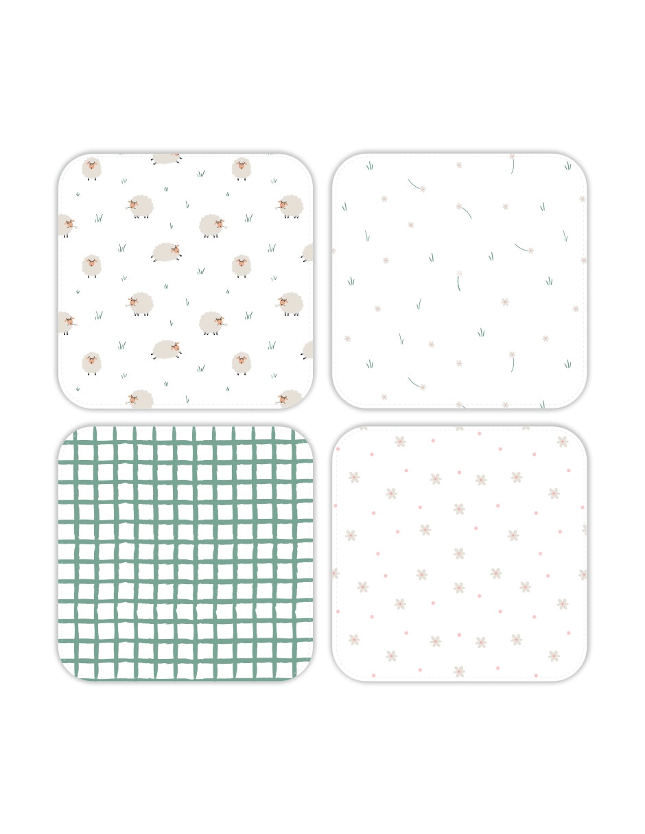Set baño Mon Caramel 4 piezas unisex