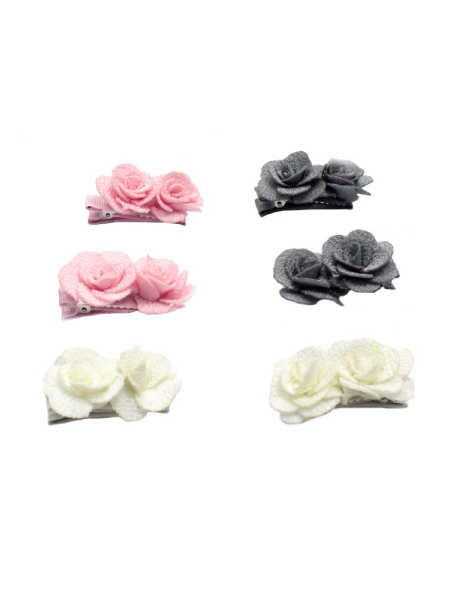Set de 6 moños para cabello Mon Caramel