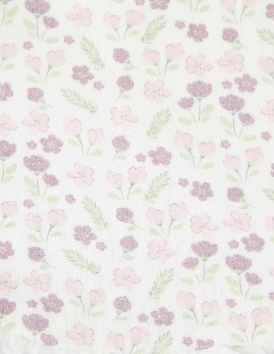 Babero mon caramel estampado floral de algodón
