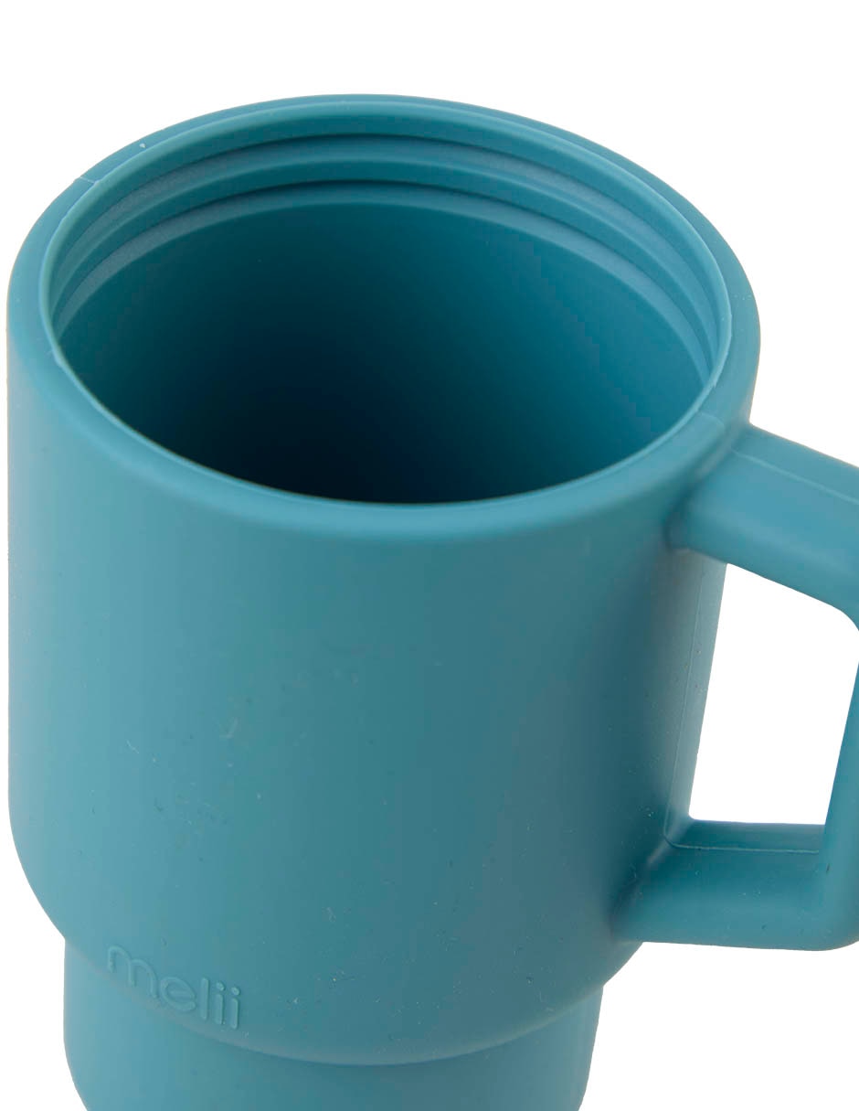 Vaso de silicon con tapa rosca 6