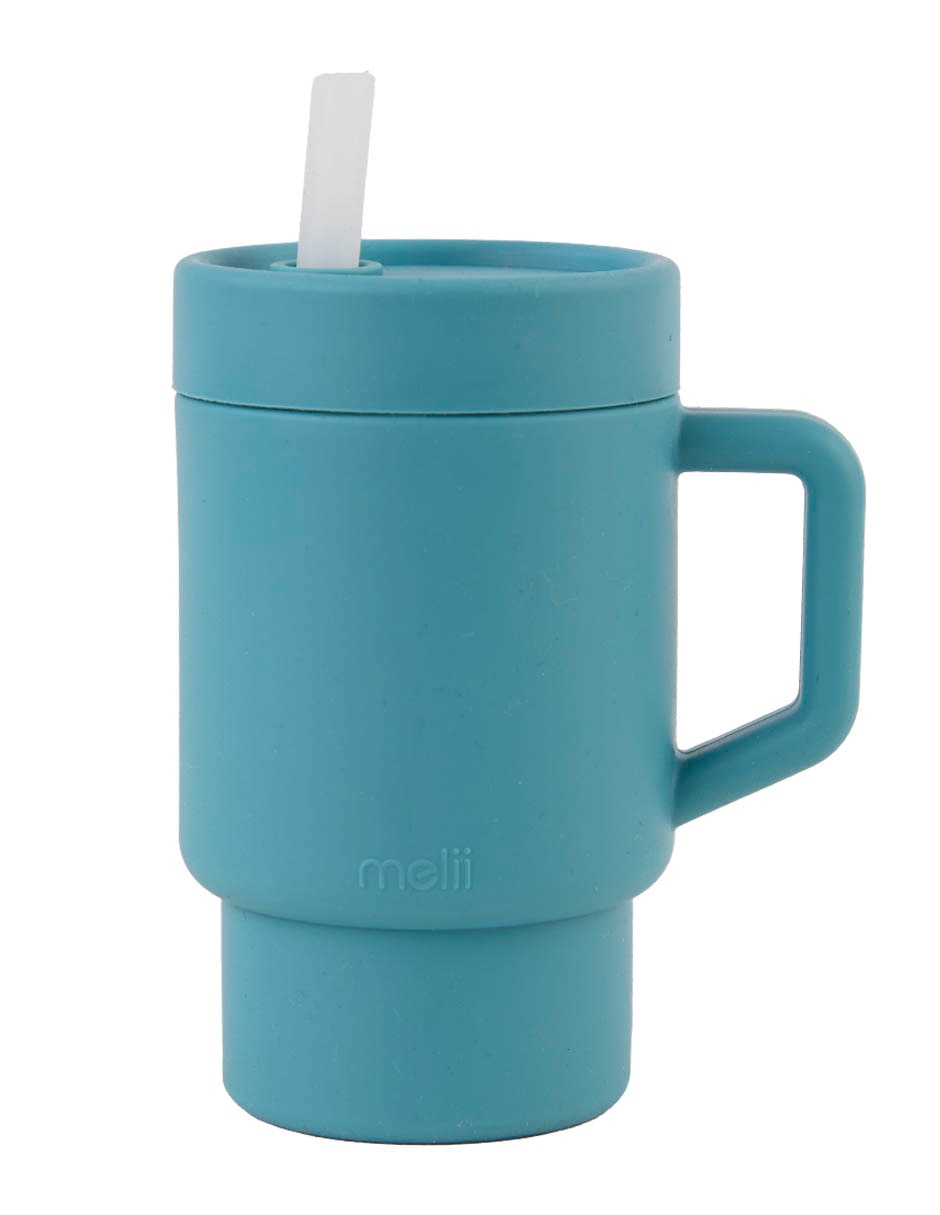 Vaso de silicon con tapa rosca
