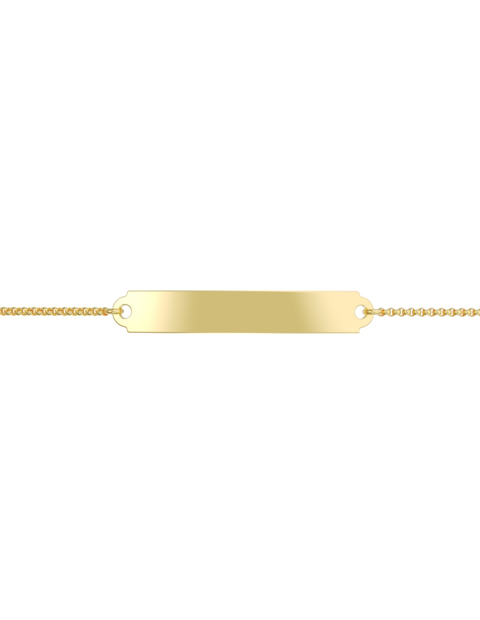 Esclava de oro 14 K acabado pulido