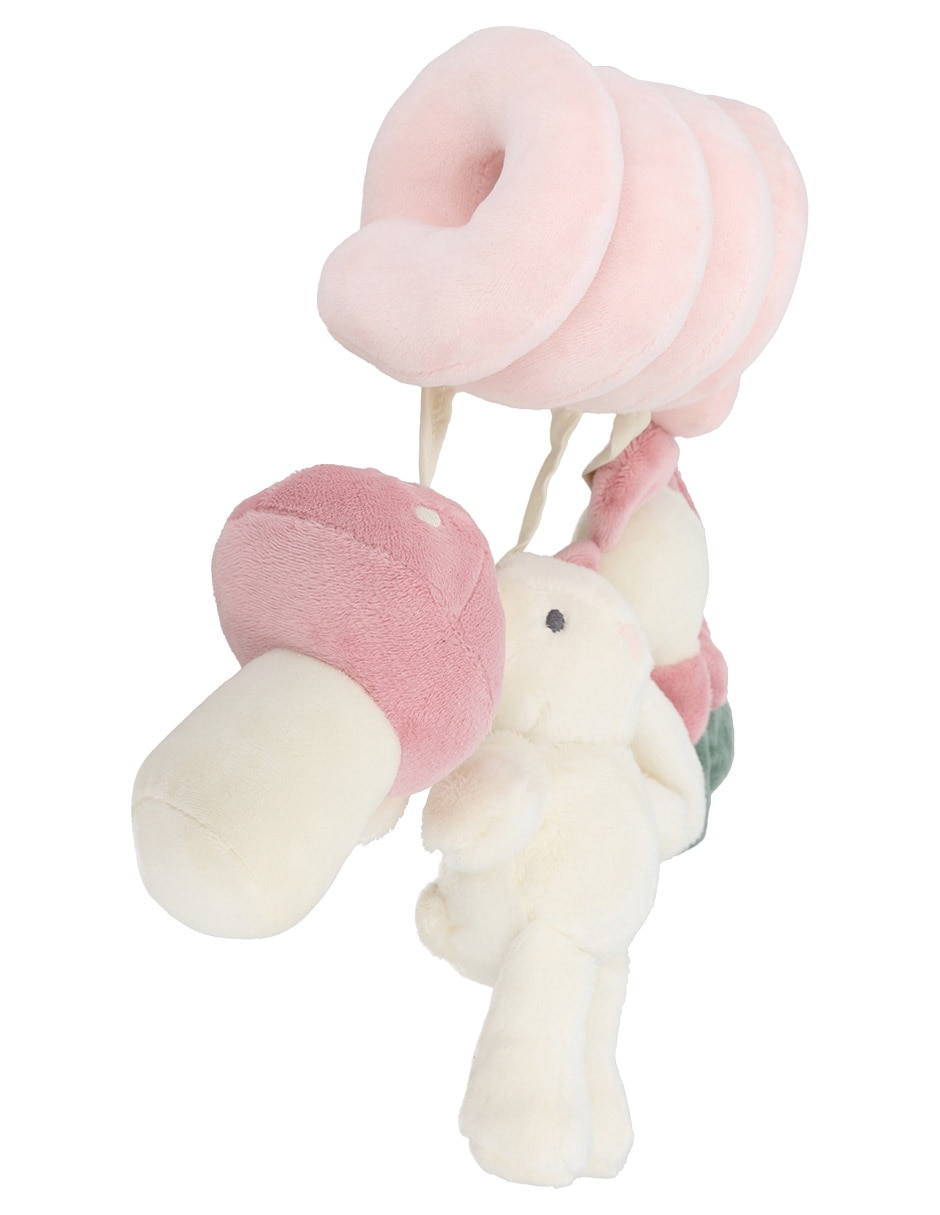 Juguete de cuna espiral colgante de conejo
