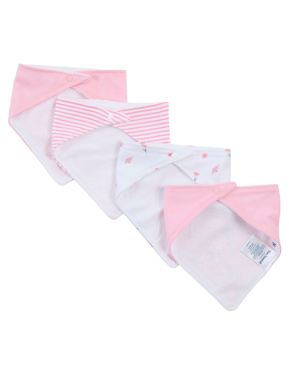 Set De Baberos Mon Caramel De Algodón 4 Piezas