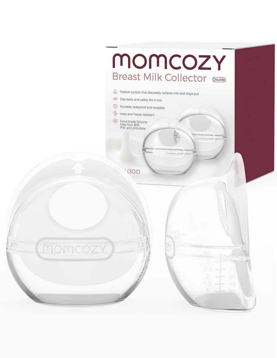 Contenedor de leche materna momcozy bc009 de silicona de grado alimenticio