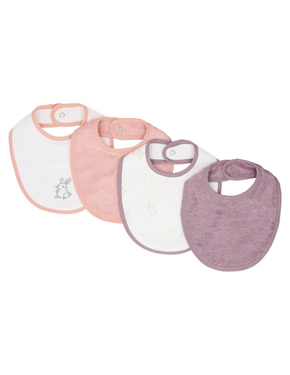 Set babero de algodón 4 piezas Set babero de algodón 4 piezas