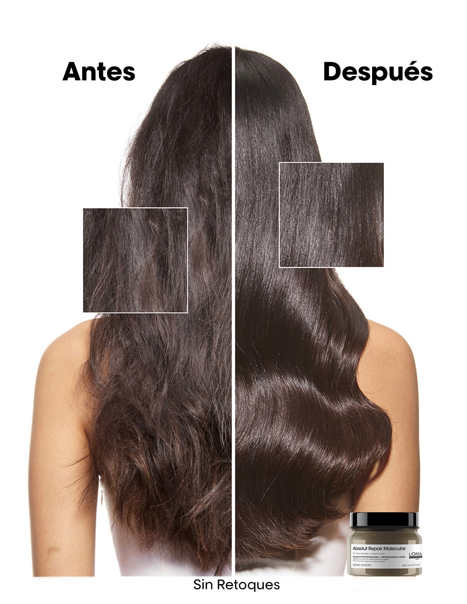 Mascarilla de cabello para reconstruir Absolut Repair Molecular 250 ml 7