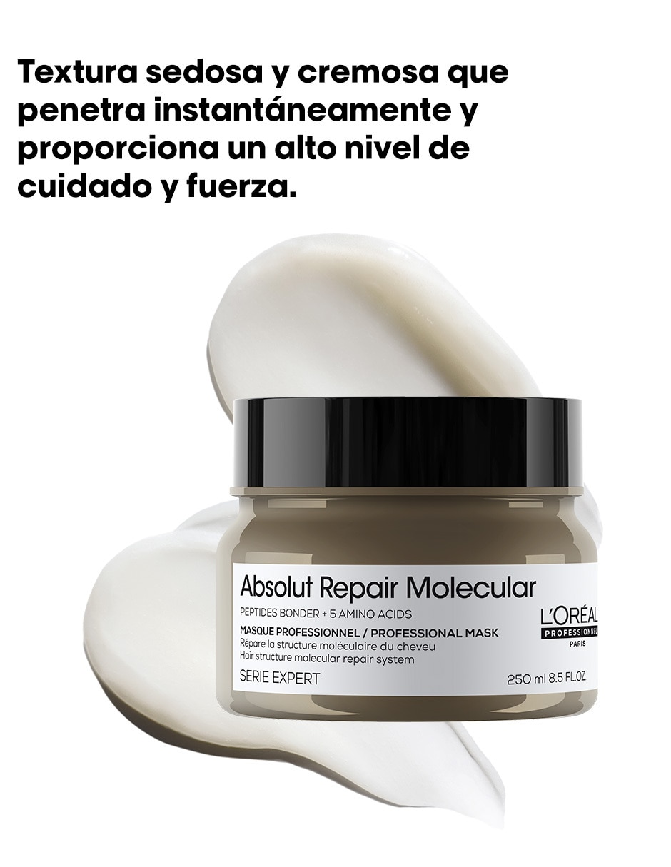 Mascarilla de cabello para reconstruir Absolut Repair Molecular 250 ml 9