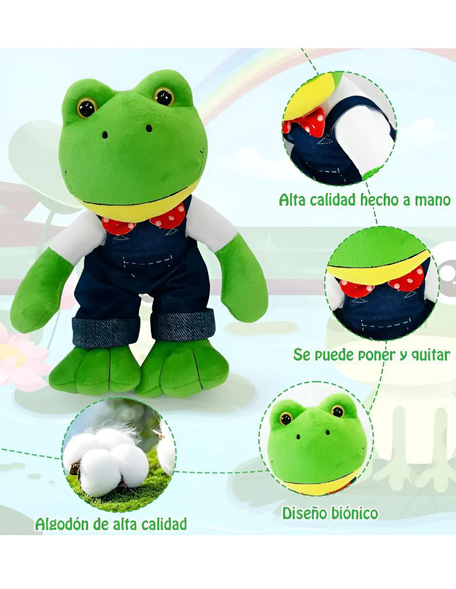 Peluche de rana de 30 cm