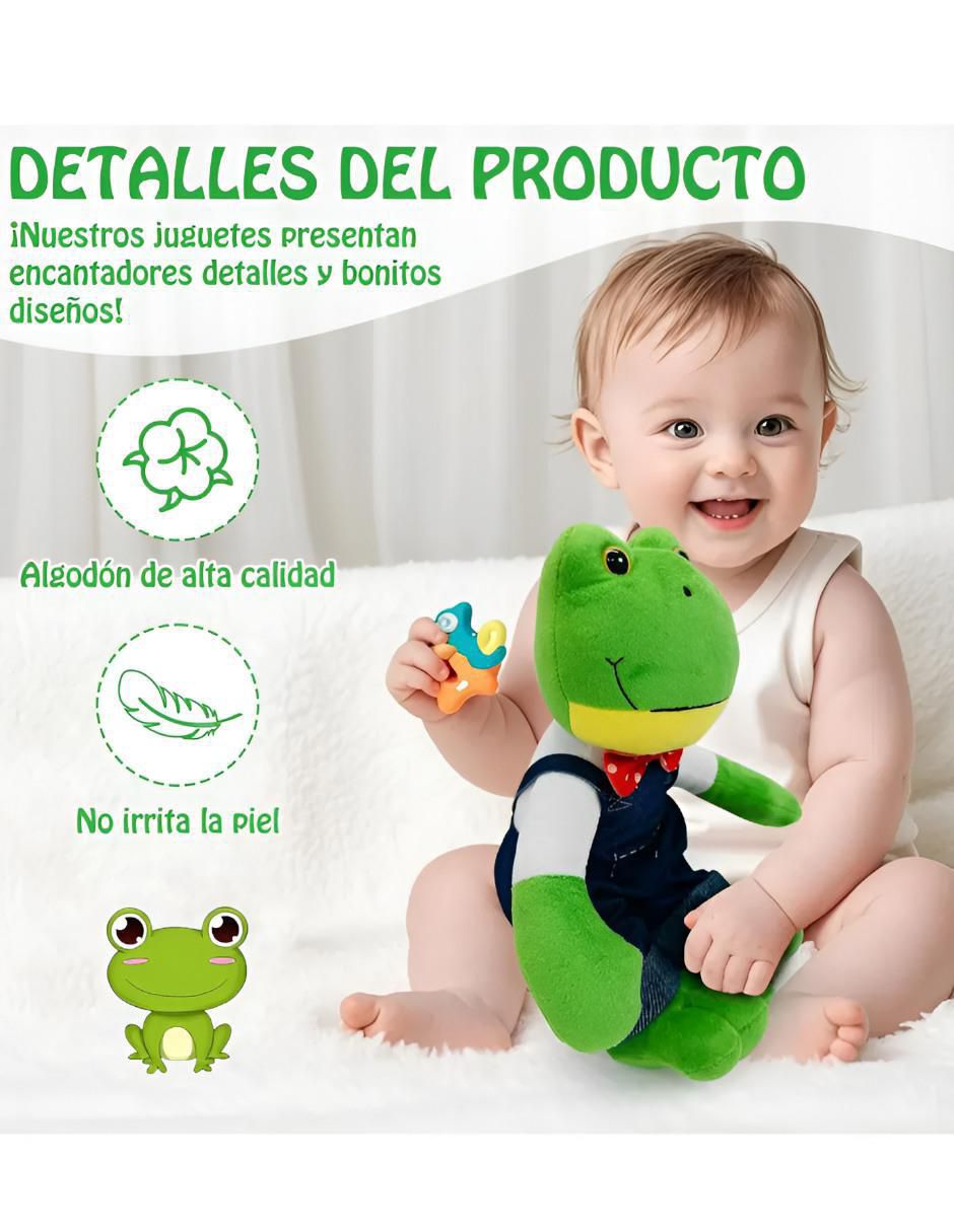 Peluche de rana de 30 cm