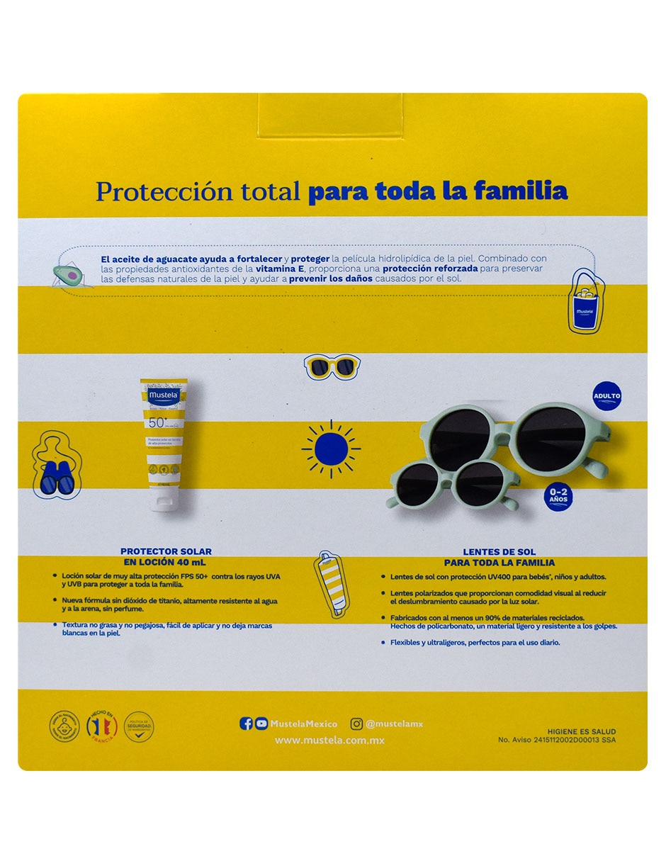 Kit protección solar de verano 3 piezas FPS 50+ 3